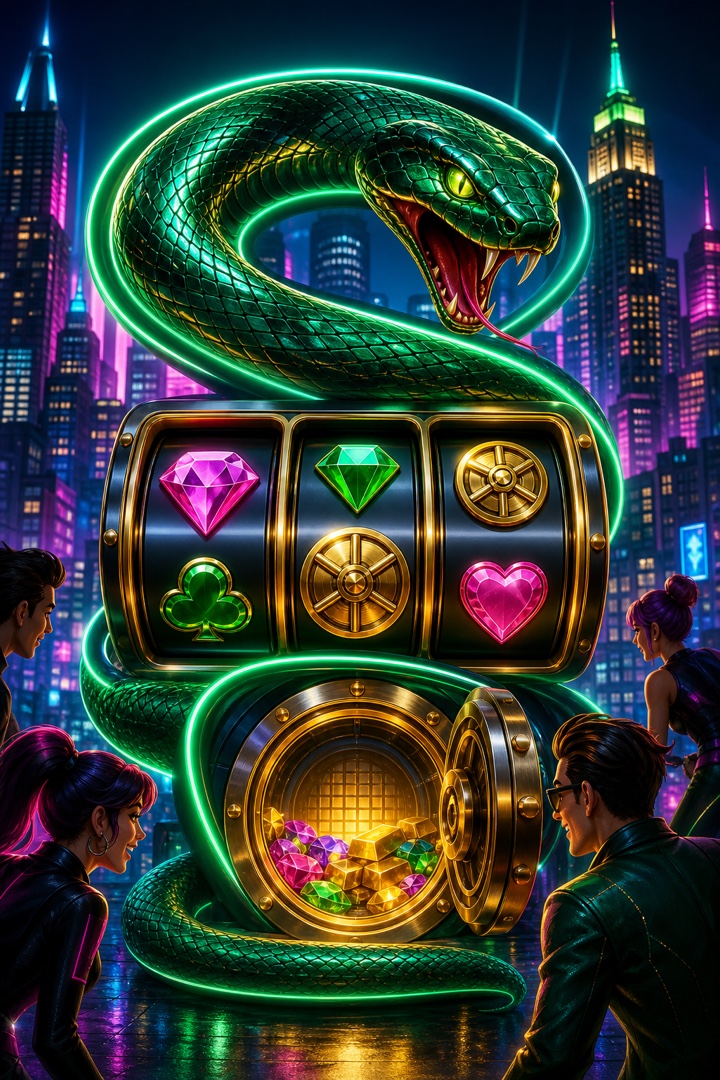 Arte demo Neón Serpiente